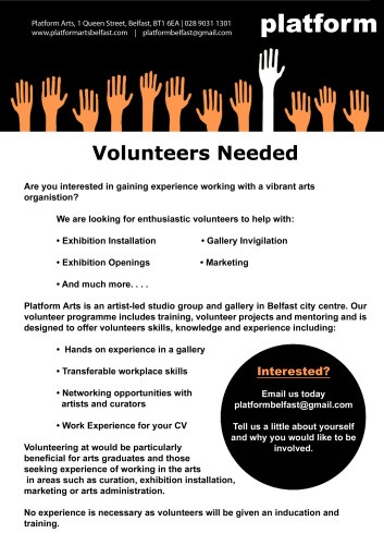 Volunteer Call out 1